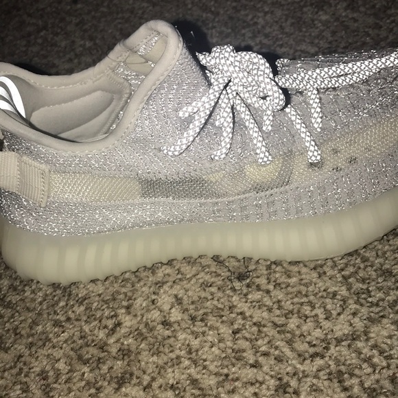REFLECTive yeezy white and silver sz 4.5 brand new - Picture 6 of 8